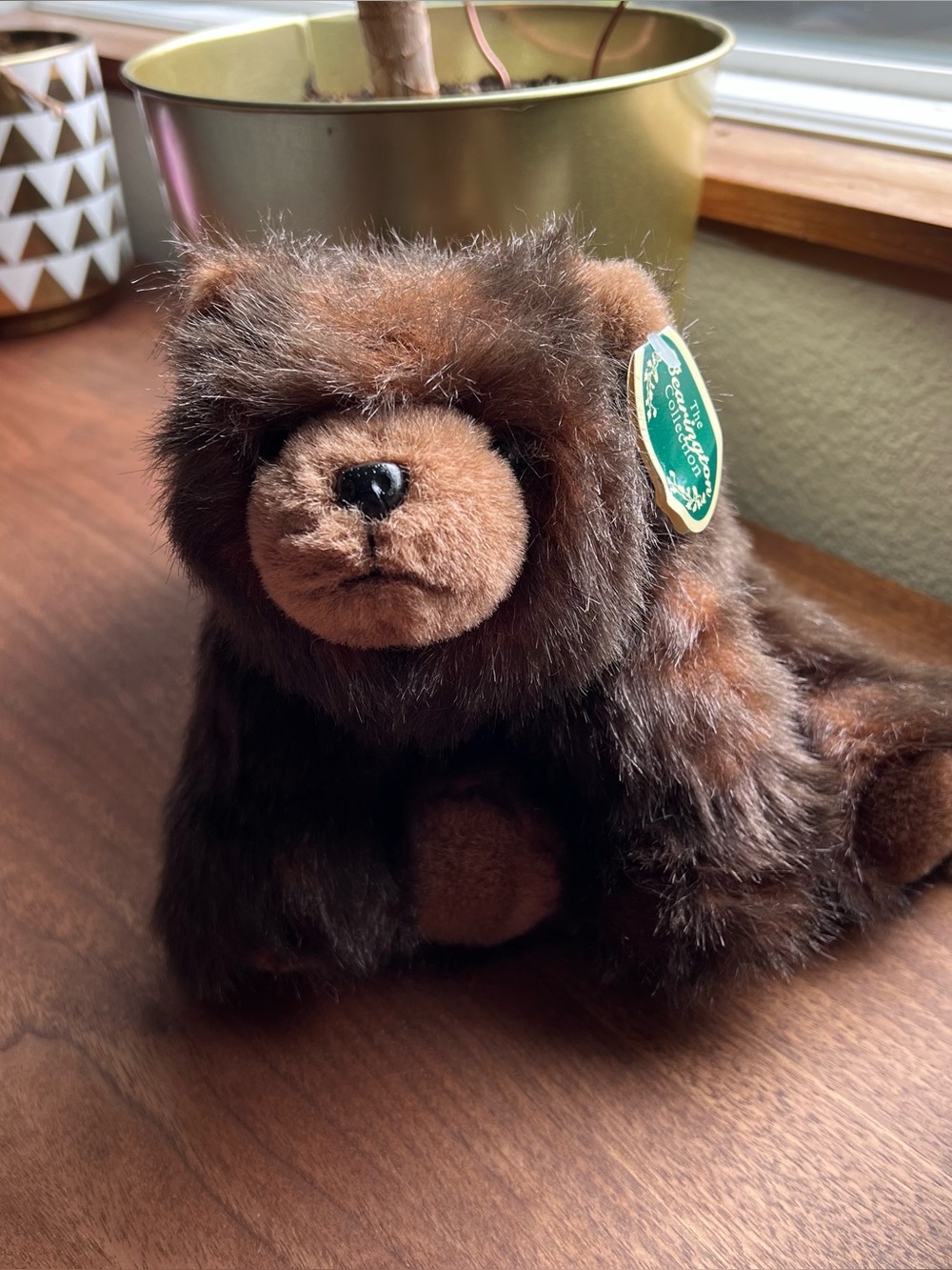 BEARINGTON Baby Ben 10" Bears Collection Weighted Brown Bear Plush Toy